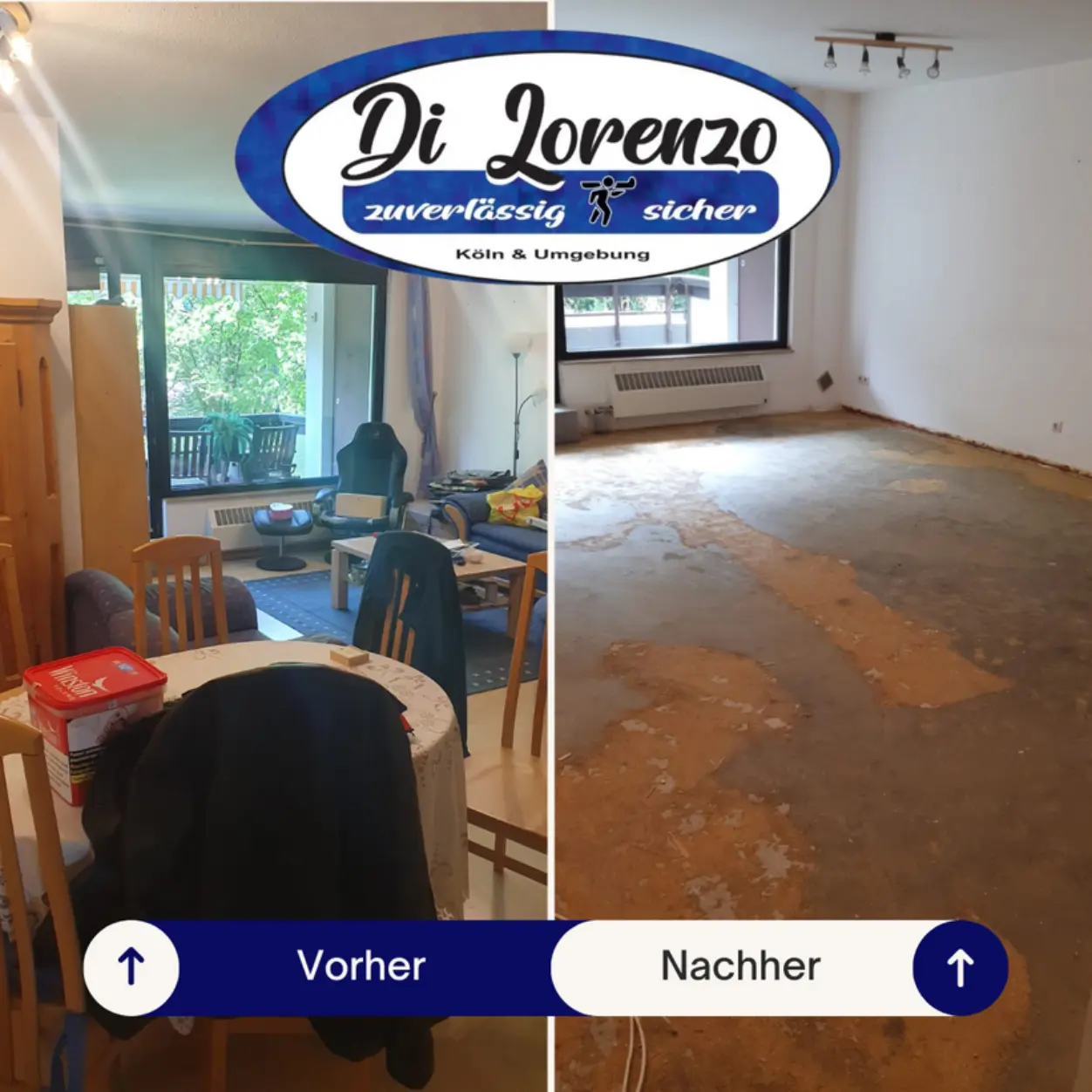 Entrümpelung Bergisch Gladbach Vorher Nachher – Di Lorenzo